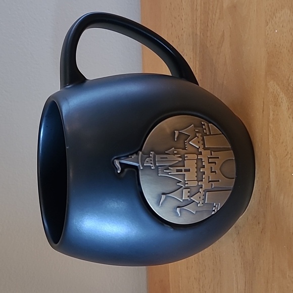 DISNEY Sleeping Beauty Castle Stoneware Mug with Metal Castle Emblem - Picture 2 of 13